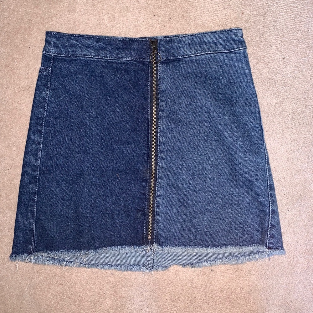 Two tone denim skirt!